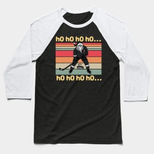 Vintage Ho Ho Ho Hockey Baseball T-Shirt